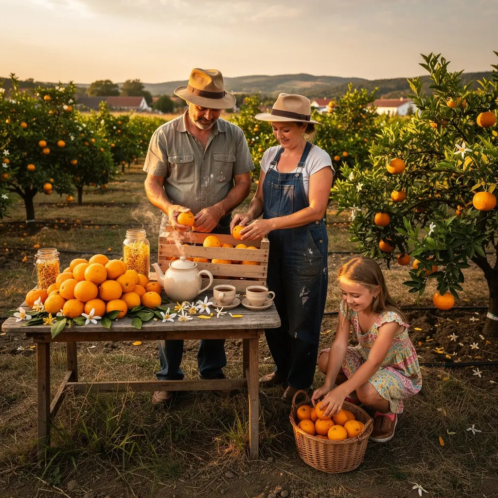 Svieža aranžmán kvetov pomaranča s jemnými bielymi okvetnými lístkami.